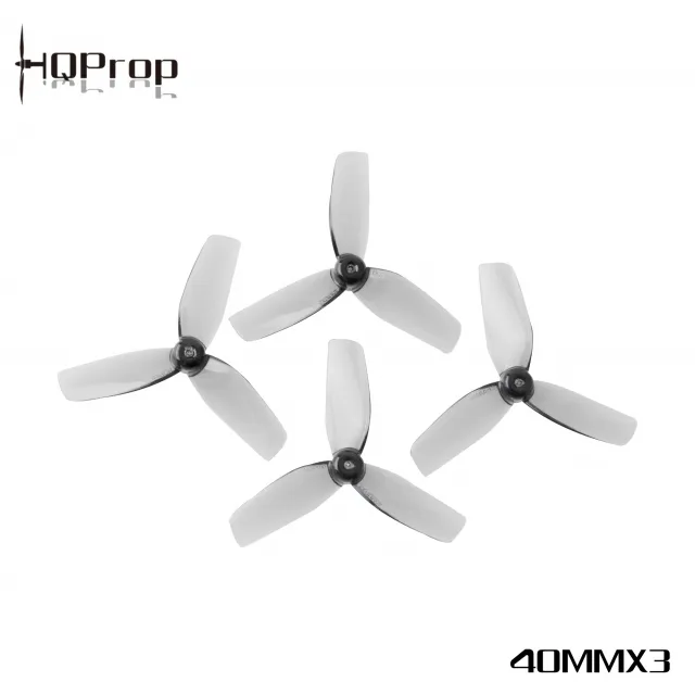 HQ Micro Whoop Prop 40MMX3 Grey (2CW+2CCW)-Poly Carbonate 1.5mm