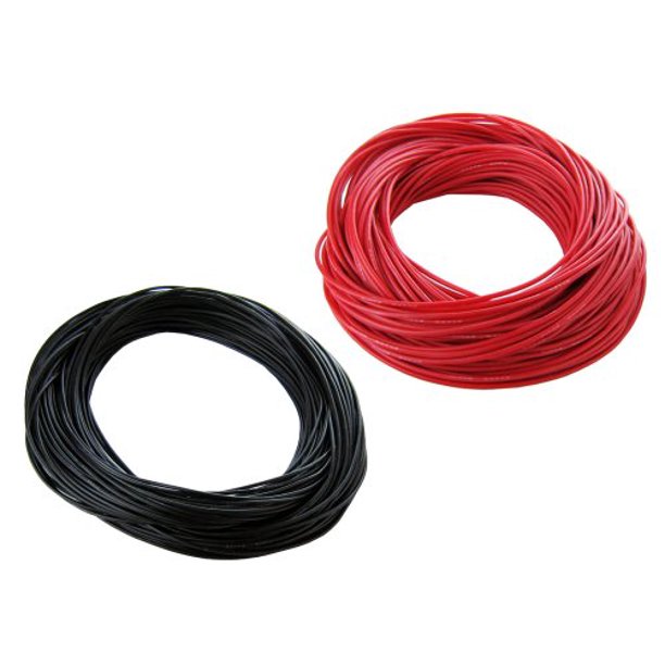 Silicone Wire Awg 20 (Black and Red) 1 Foot for Motors