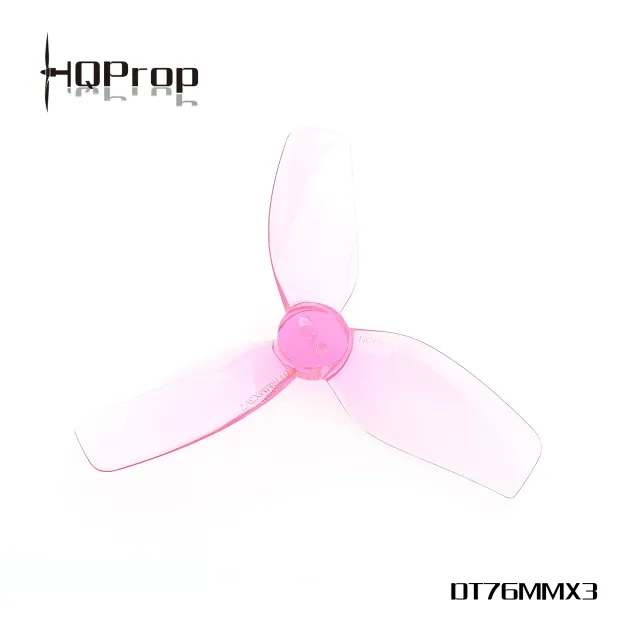 HQProp DT76MMX3 V2 for Cinewhoop Pink (2CW+2CCW)-Poly Carbonate
