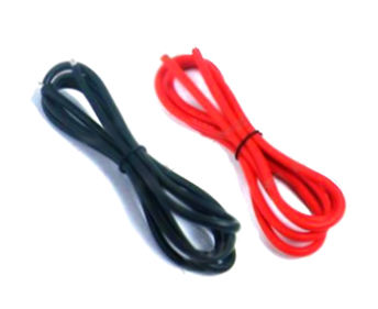 Silicone Wire Awg12 (red and black) 10cm w/ 4cm heat shrink tube