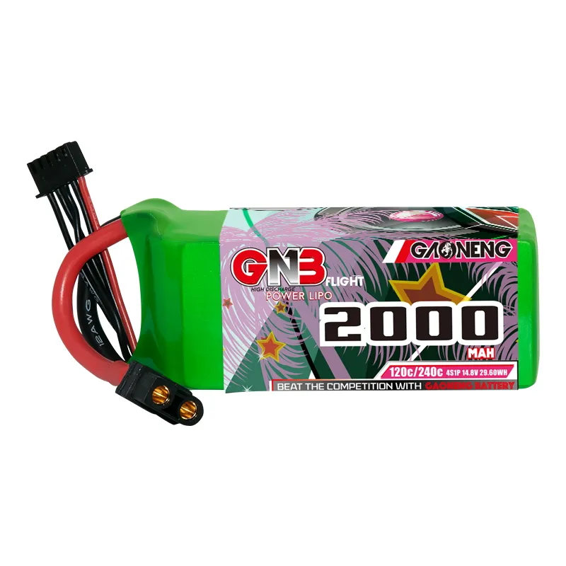 GAONENG GNB 4S 14.8V 2000mAh 120C XT60 LiPo Battery