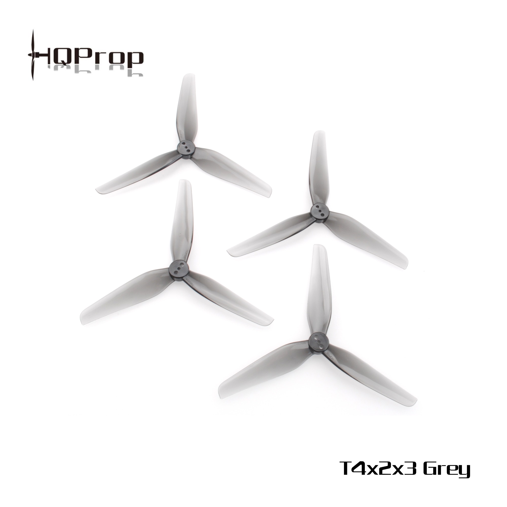 HQ Durable Prop T4X2X3 Grey (2CW+2CCW)-Poly Carbonate