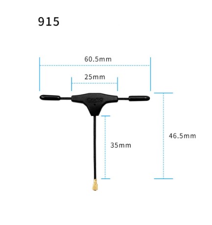 GEPRC 915MHz MINI-T Antenna for Crossfire and 915Mhz ELRS RX