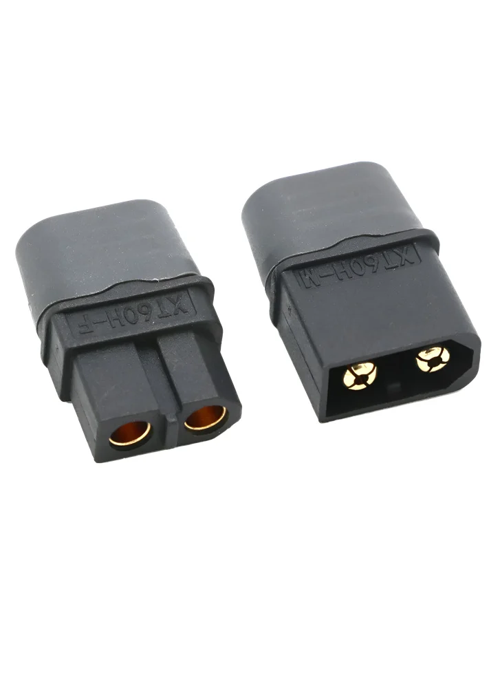 Amass Gold Plated XT60 Connector set - BLACK