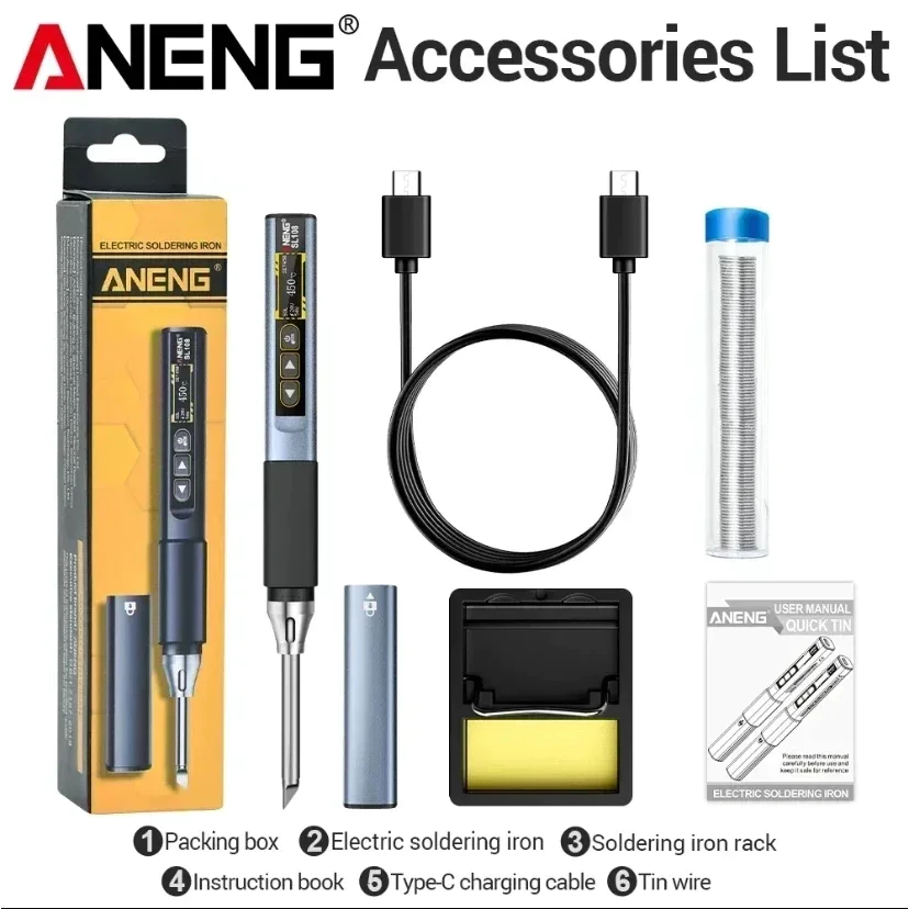 Aneng Sl108 96w Electric Soldering SL108 Silver Pro