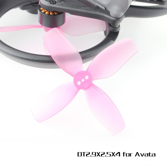 HQProp DT2.9X2.5X4 for DJI Avata (2CW+2CCW)-Poly Carb Pink