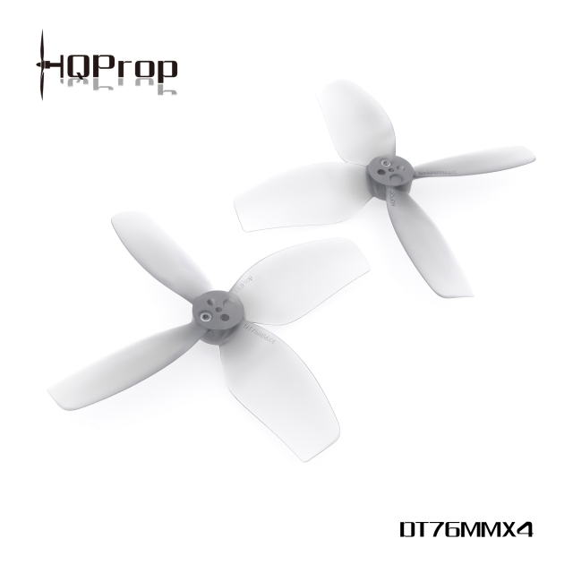 HQProp DT76MMX4 for Cinewhoop Grey (2CW+2CCW)-Poly Carbonate