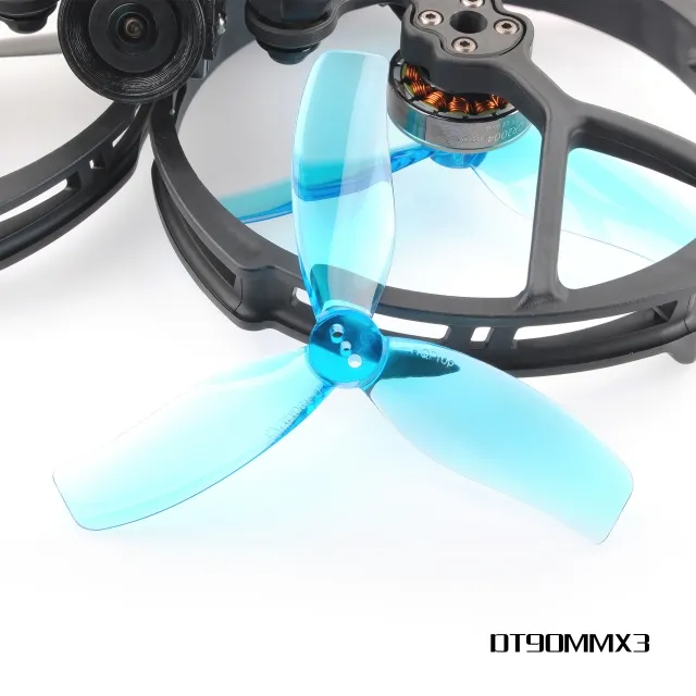 HQProp Duct-T90MMX3 for Cinewhoop Blue (2CW+2CCW)-Poly Carbonate