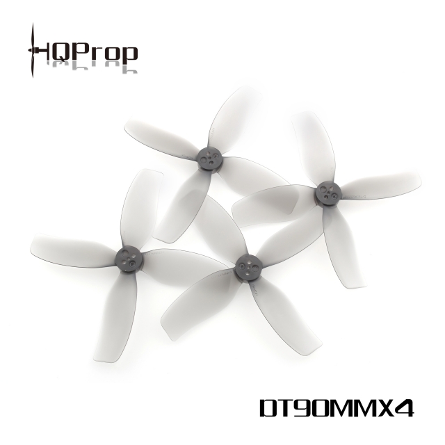 HQProp DT90MMX4 for Cinewhoop Grey (2CW+2CCW)-Poly Carbonate