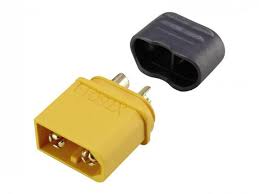 Amass Gold Plated XT60 Male Connector - Device/Drone side