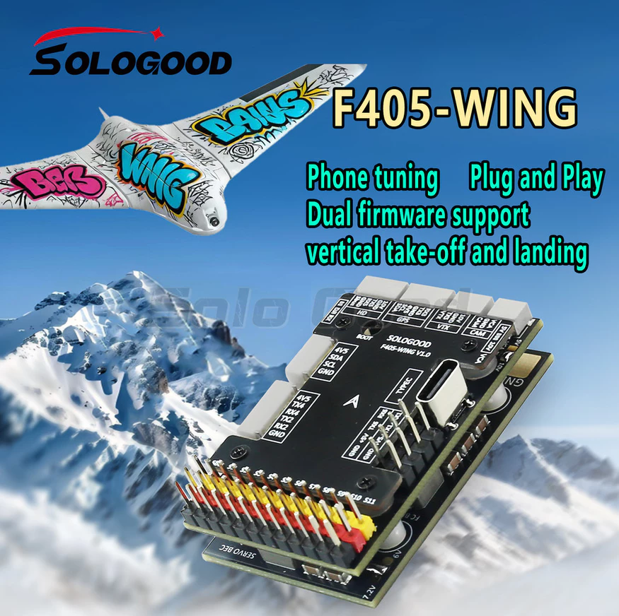 Sologood F405 Wing FC for Fixed-Wing UAV VTOL Inav Ardupilot