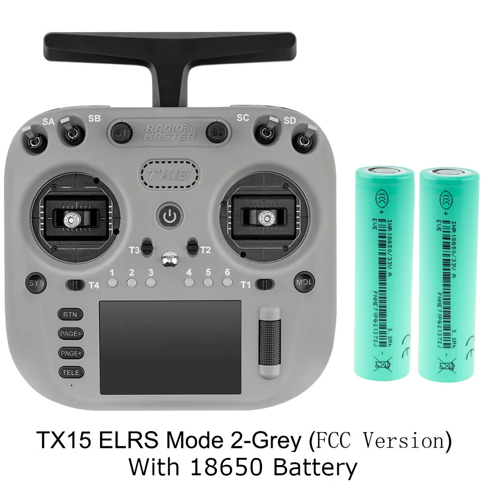 Radiomaster TX15 Radio Controller ELRS / M2 Grey 3200mah Battery