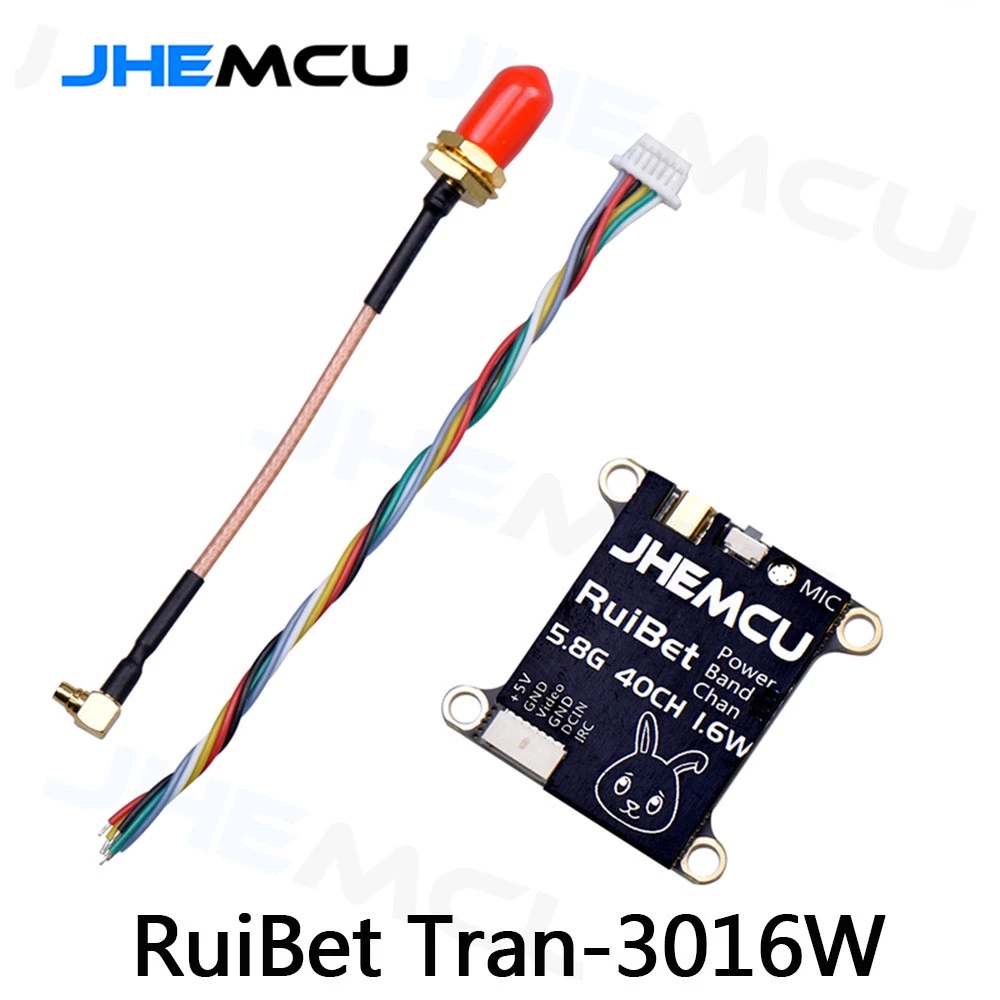 JHEMCU RuiBet Tran-3016W 5.8G 40CH 1.6W Analog VTX