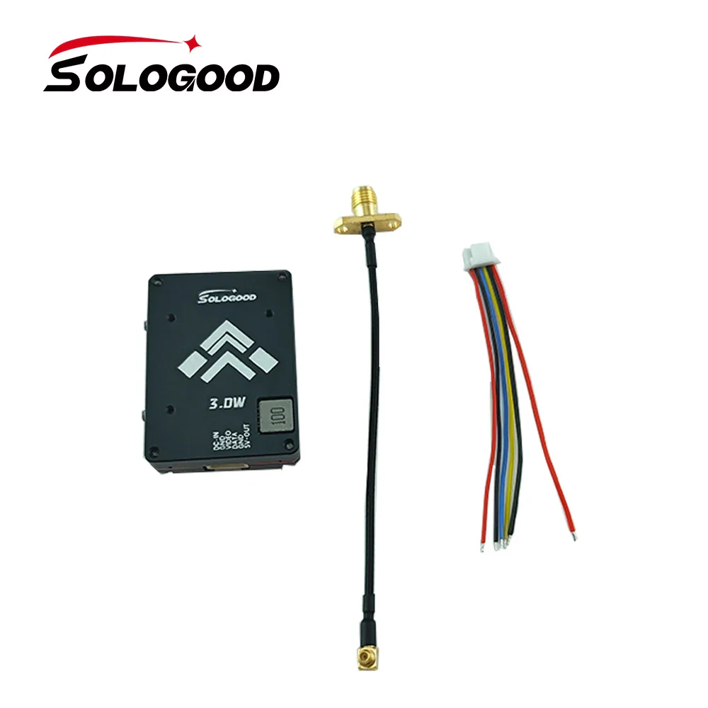 SoloGood 5.8GHz 3W V1.1 VTX Video Transmitter 48CH 25mW/1w/2w/3w