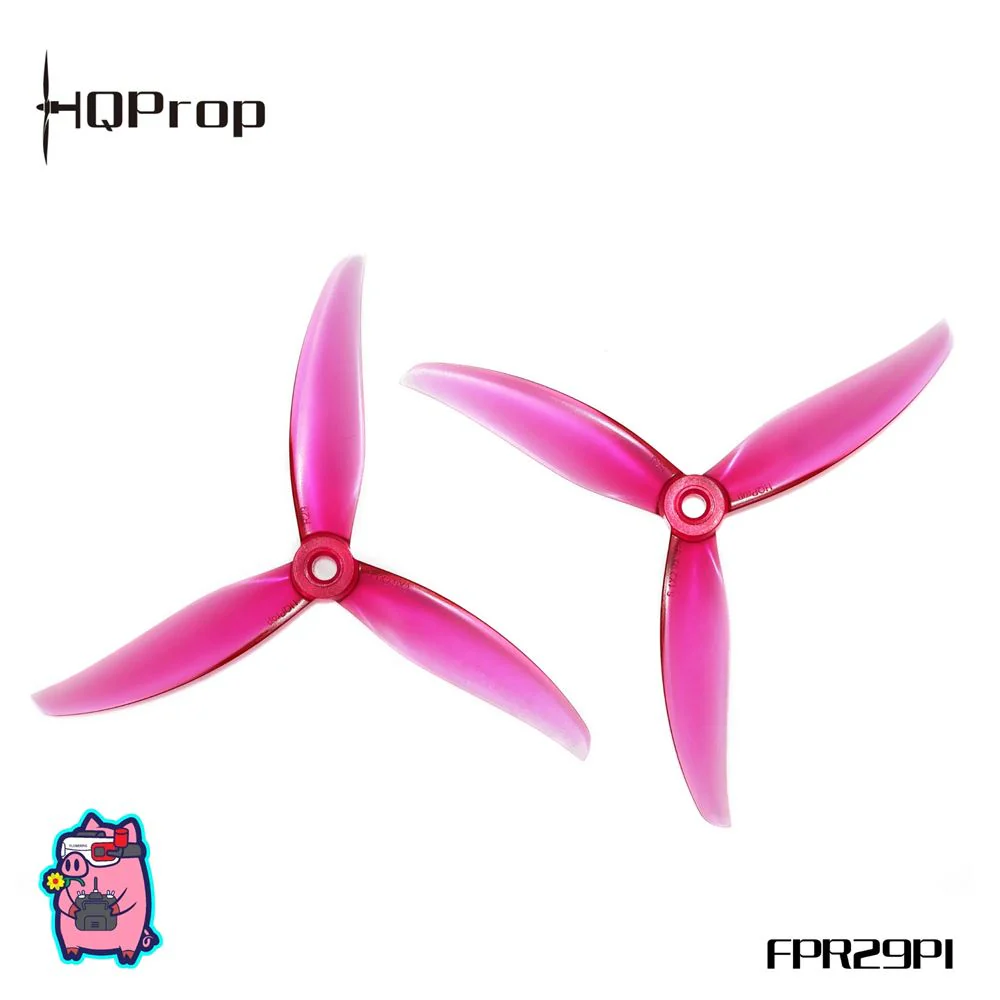 HQ Prop FlowerPig 5129 5.1" Propeller (2CCW+2CW) - PC Pink