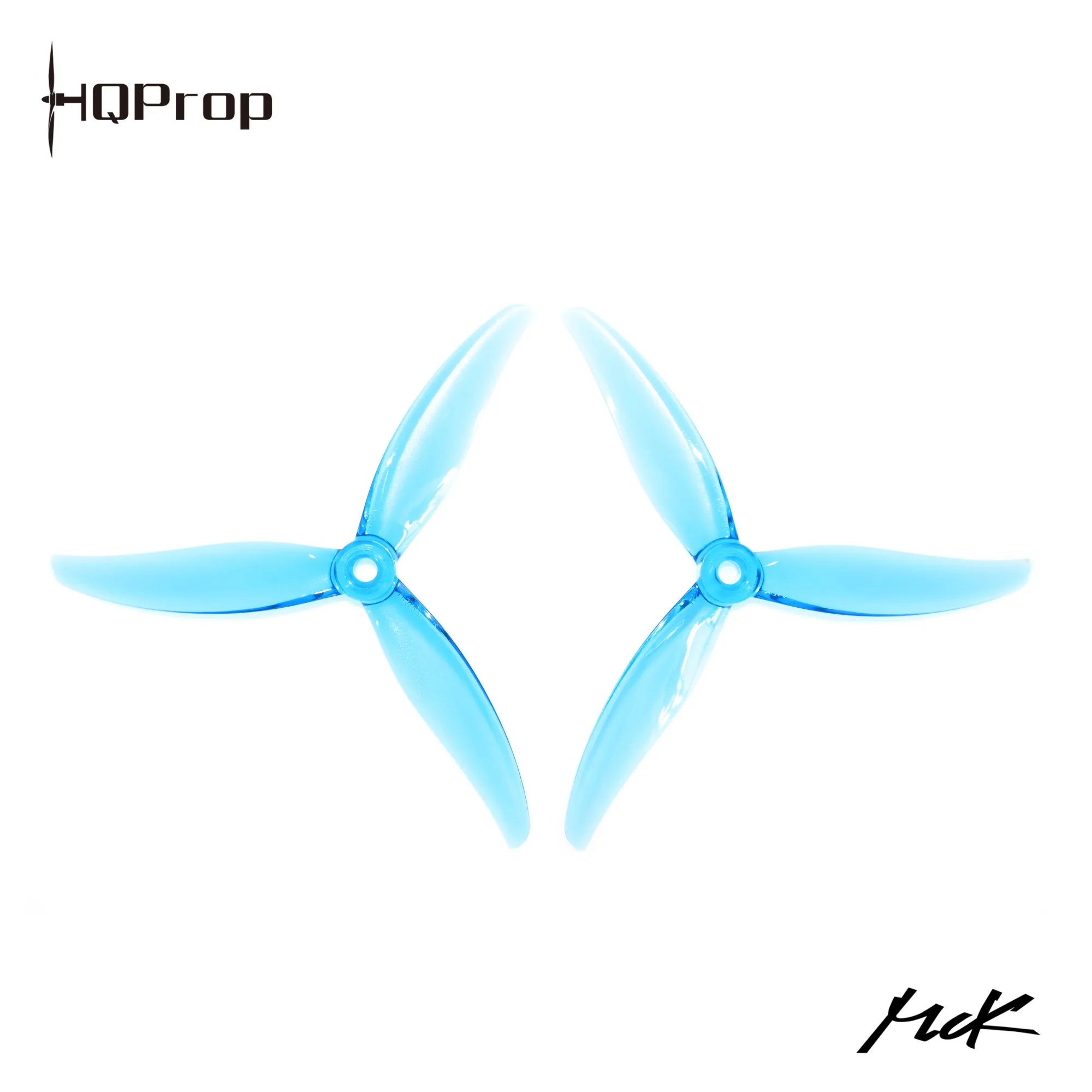 HQ MCK PROP TRI-BLADE 5" POLY CARBONATE PROP (2CW+2CCW) - BLUE