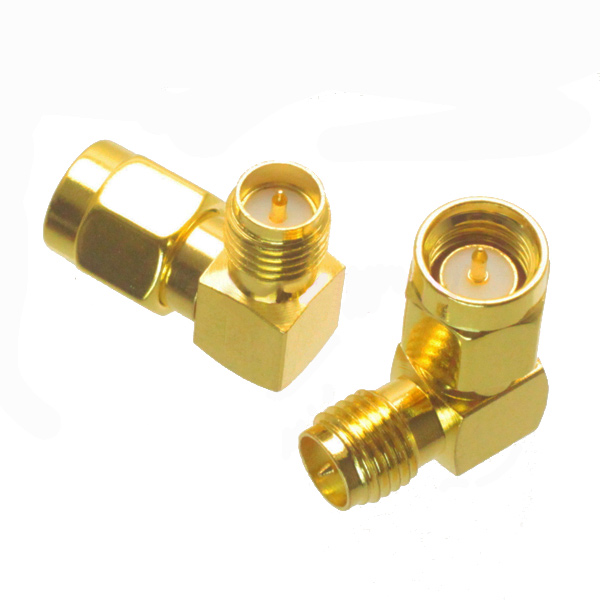 SMA Male to RP-SMA Female 90deg Right Angle Adapter Antenna