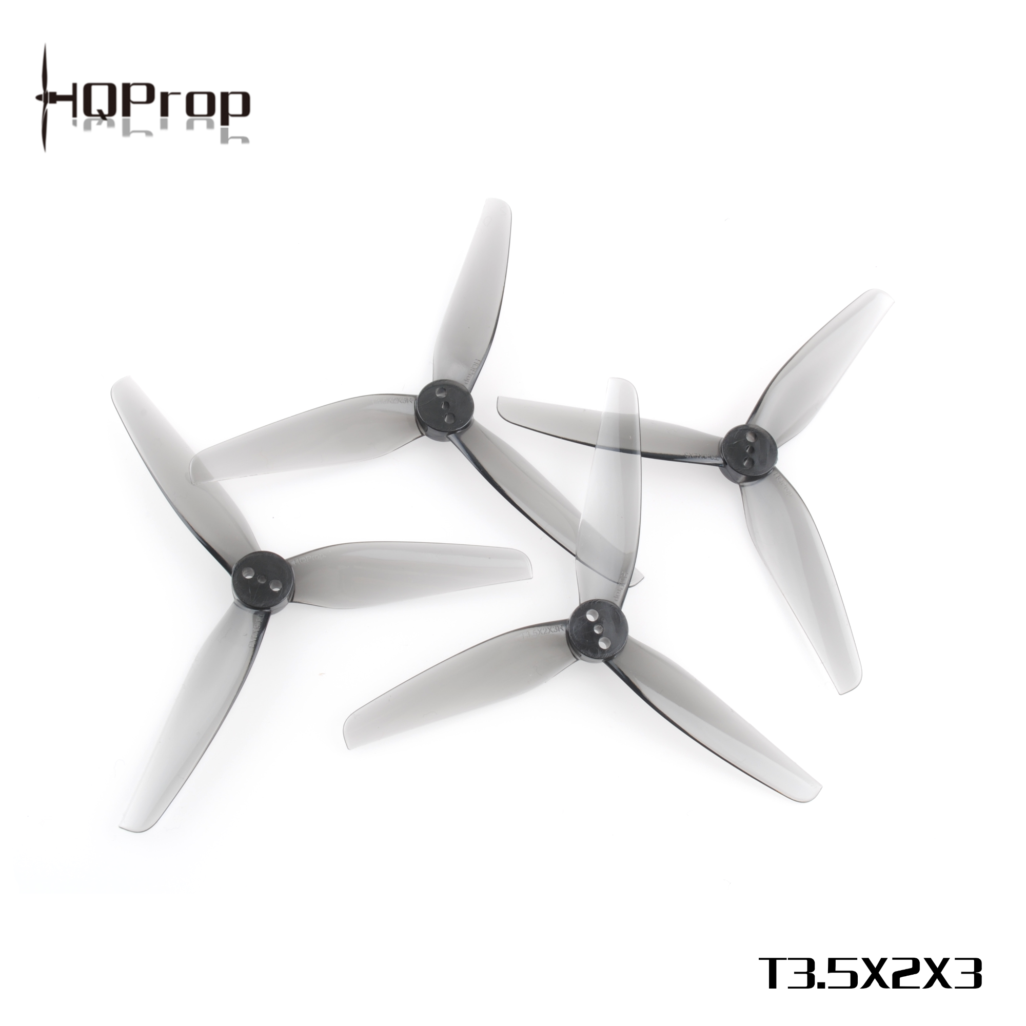 HQProp T3.5X2X3 Grey (2CW+2CCW) - Poly Carbonate