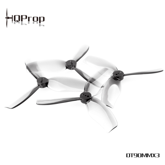 HQProp Duct-T90MMX3 for Cinewhoop Grey (2CW+2CCW)-Poly Carbonate