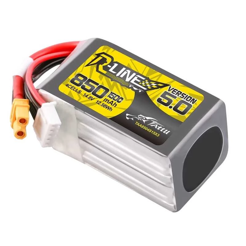 Tattu R-Line V5 850Mah 4S 150C Lipo Baty Xt30 Plug