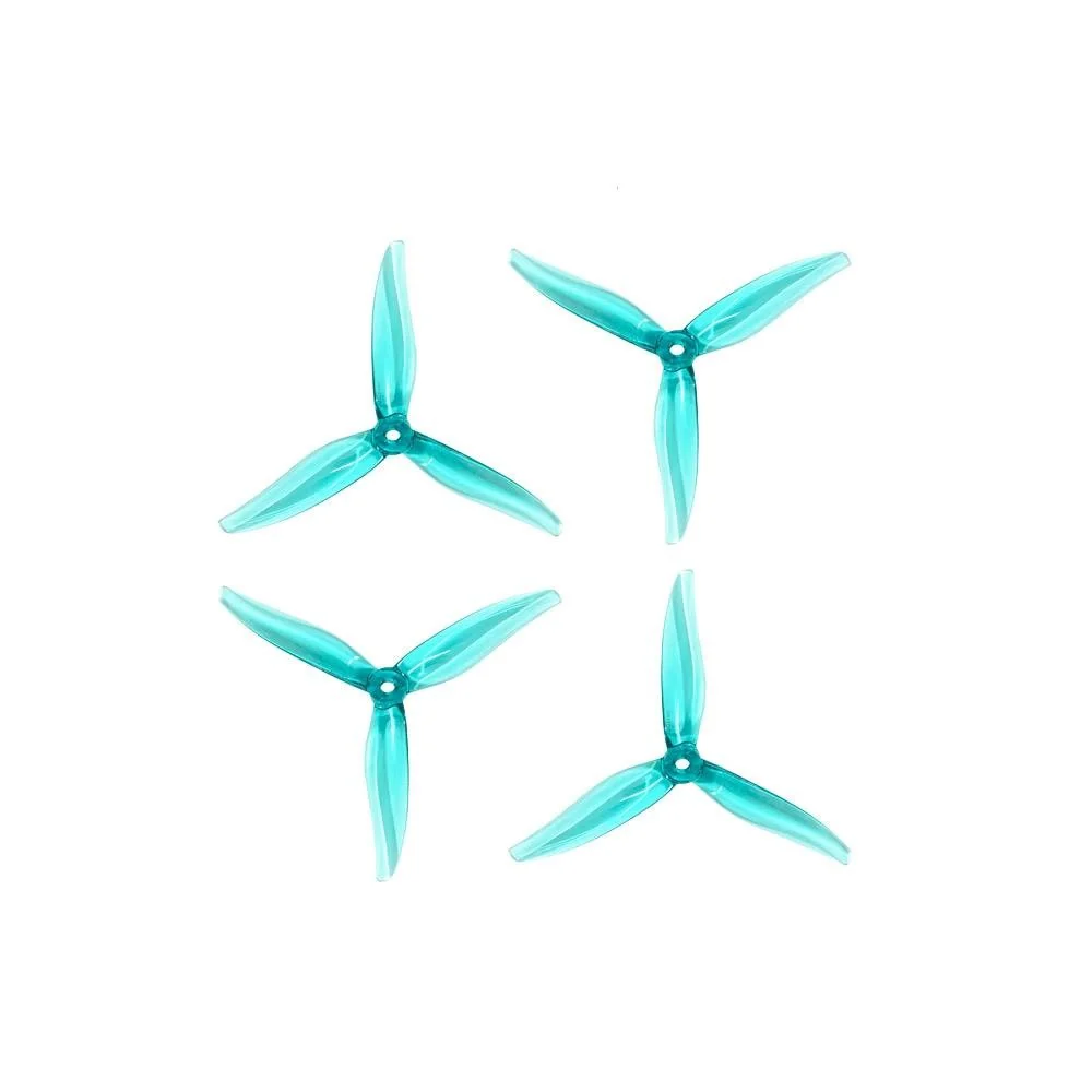 Gemfan Hurricane MAX 51377 3-Blade Propeller (4pcs) - Cyan