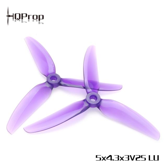 HQProp Freestyle 5X4.3X3 V2S PC – 3 Blades (Set of 4) - Purple